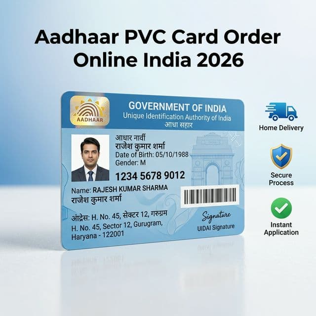Aadhaar PVC Card 2026: How to Order Online in 5 Minutes — ₹50 Official UIDAI Card With Home Delivery