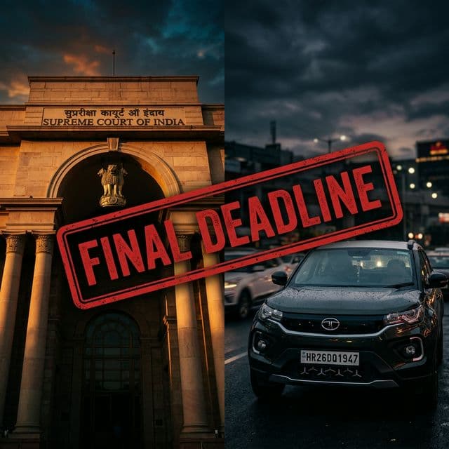 HSRP Update (Sept 2026): Supreme Court Notice & ₹10,000 Challan Crackdown