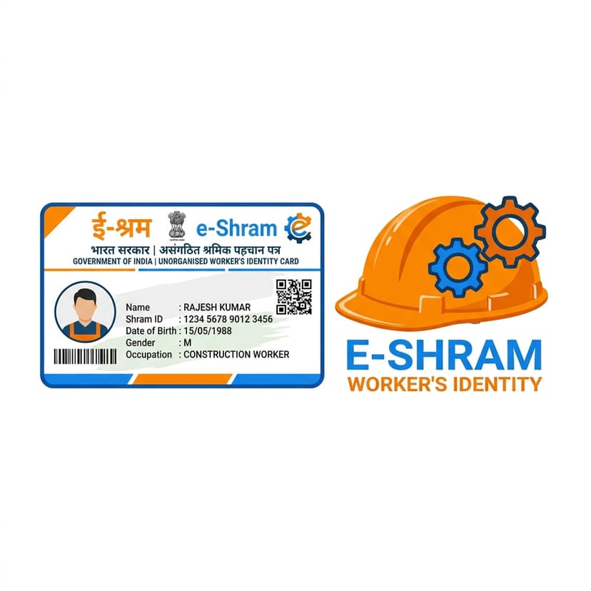 e-Shram Card Application Sample