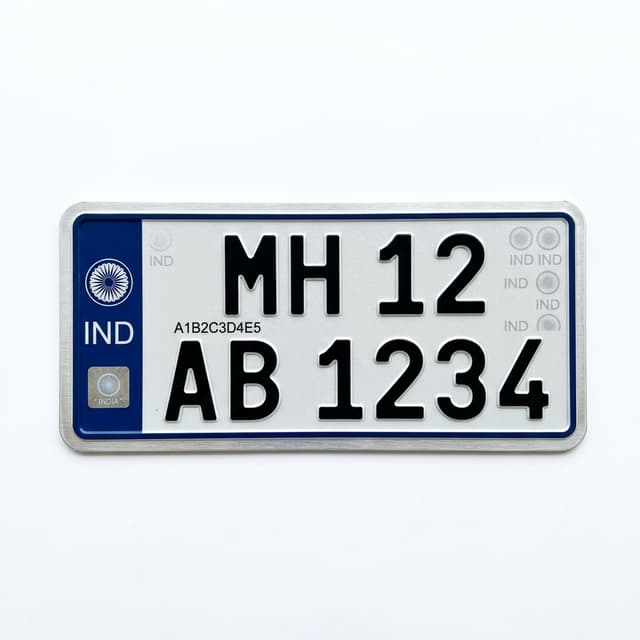 HSRP Number Plate