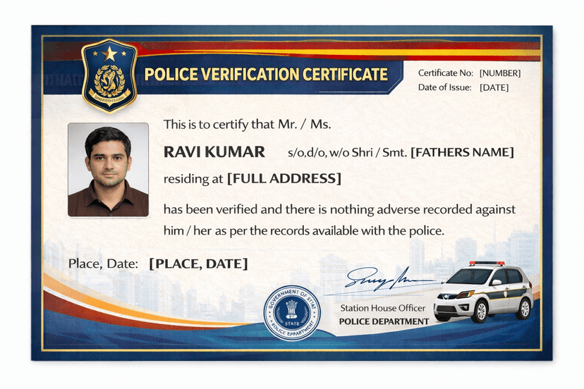 Police Verification Application Sample